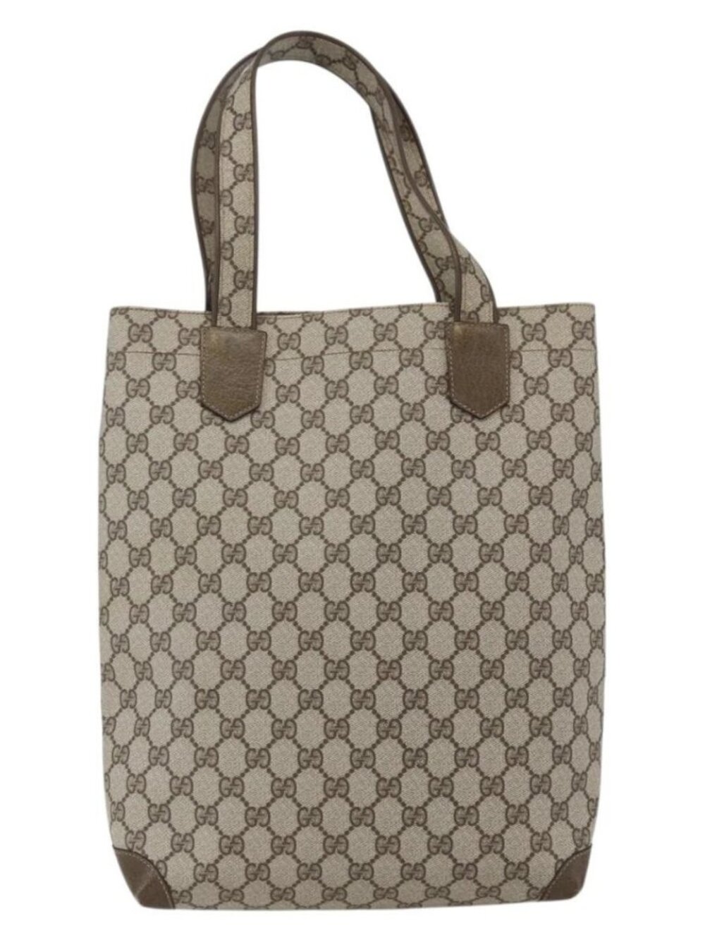 GUCCI GG Supreme Tote Bag PVC Beige Gold 002 103 1301 Auth ka2063 - Picture 3 of 16